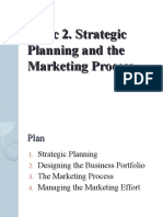 Topic 2. Strategic Planning and The Marketing Process