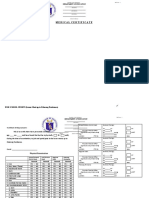 Medical Certificate Form for School Sports