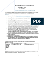 Effect of Land Characteristics and Management On Water Quality