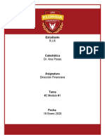 Estudiante R.I.R - Tarea #2 de Dirección Financiera con 7 ejercicios de cálculo de valor presente y futuro