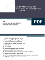 Bab 4 - Pemberian Pupuk (Dasar Dan Susulan) Tanaman Sayuran