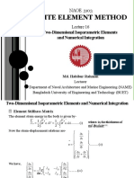 Finite Element Method: Two-Dimensional Isoparametric Elements and Numerical Integration