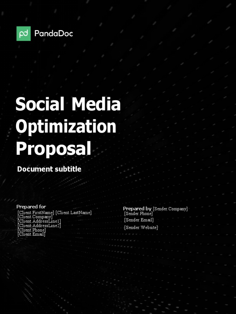 Template - Social Media Optimization Proposal | PDF | Social Media ...