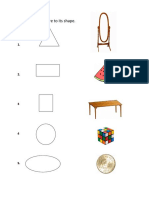 Connect The Picture To Its Shape
