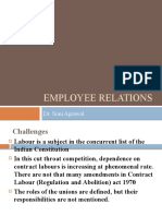 Employee Relations: Dr. Soni Agrawal