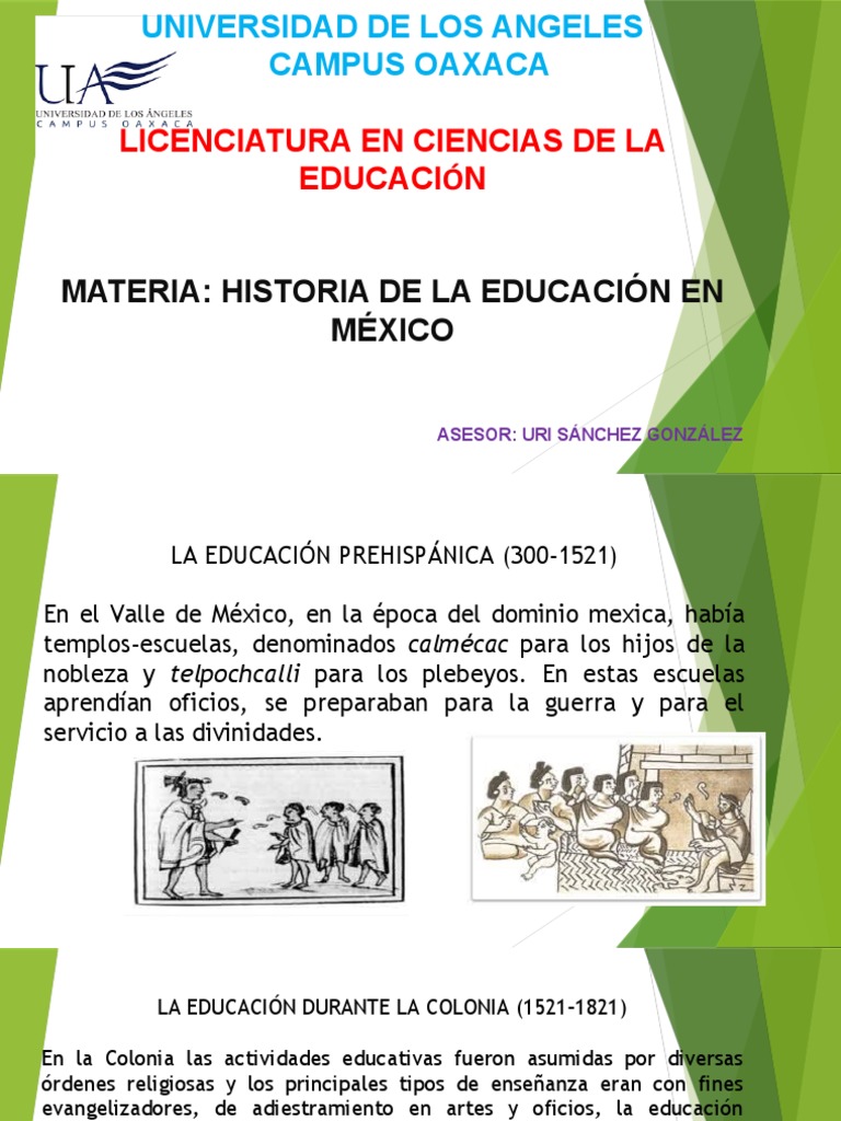 Historia de la Educación en México | PDF | México | Aprendizaje