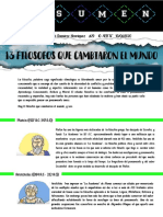 Asignacion de Filosofia - 13 Filosofos Que Cambiaron El Mundo.