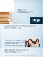 Parents Resbonsibility