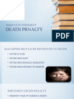 Serious Punishment: Death Prnalty