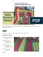 Easy Quilted Table Runner