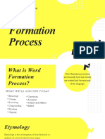 Word Formation Process