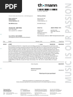 Invoice NR.: 48617294: Thomann GMBH, Hans-Thomann-Str. 1, D-96138 Burgebrach