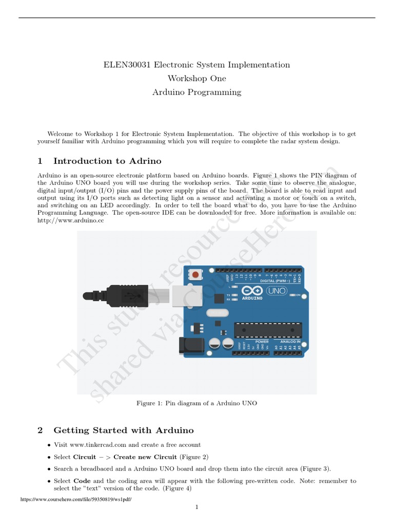 ws1 PDF | PDF | Arduino | Power Supply