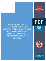 Informativo - Maestria en Educación - Upn - Upk - 2020-I