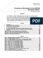 Choosing An Optocoupler For The ADS1202 Operating in Mode 1: Miroslav Oljaca, Tom Hendrick Data Acquisition Products