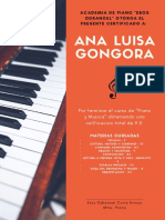 Naranja Piano Jazz Póster