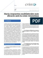 El Conflicto y El Contexto de La Crisis en Venezuela