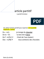 L'article Partitif PDF