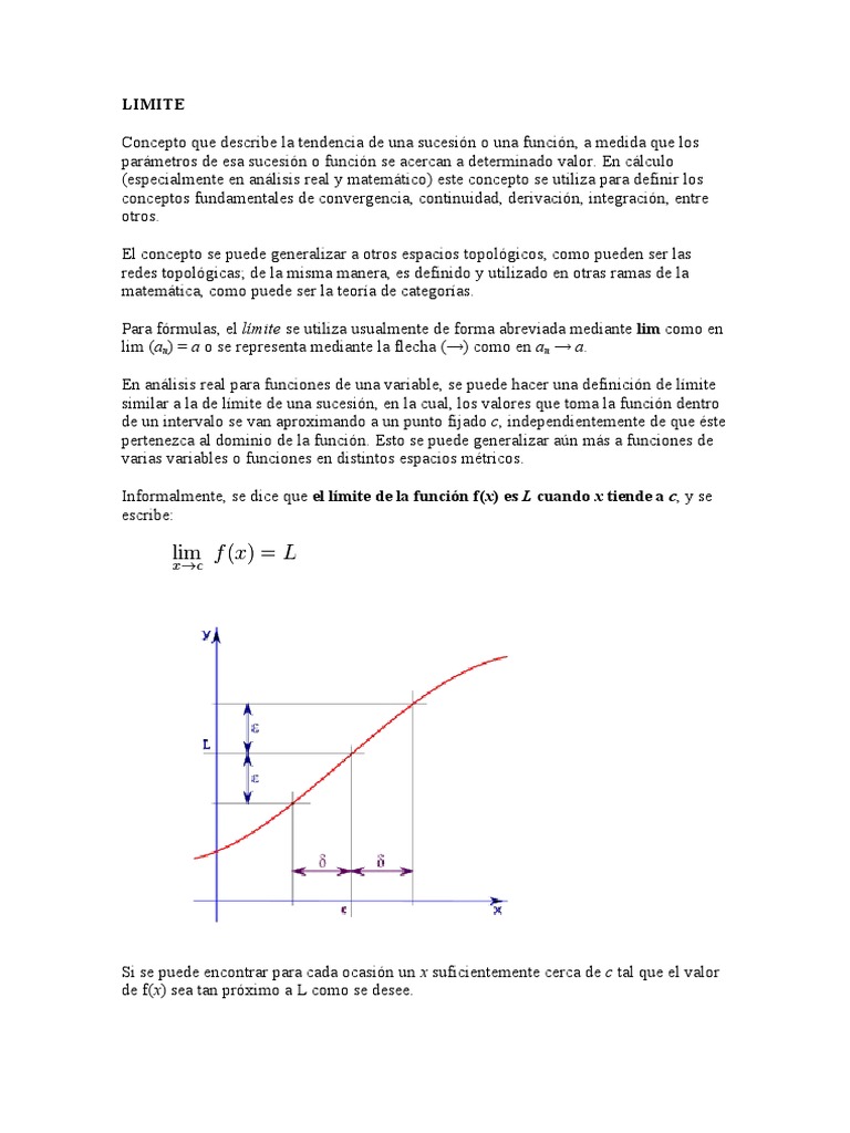 Concepto de Limite | PDF