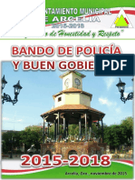 Bando de Policía y Buen Gobierno Municipal de Arcelia