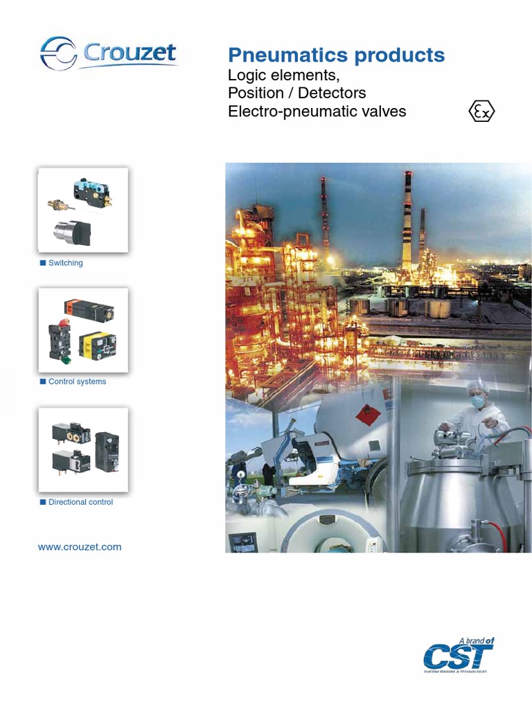 Crouzet Pneumatic Solutions Overview | PDF | Valve | Mechanical Engineering