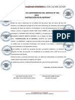 Certificado de Conformidad