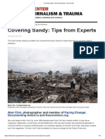 Covering Sandy - Tips From Experts - Dart Center PDF