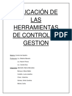 Aplicacion de Las Herramientas de Control de Gestion PDF
