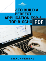 How To Build A Perfect Application For A Top B-School PDF
