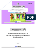 Apoyemos a las familias para la higiene y el Saneamiento