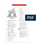 Past Tense of Be PDF