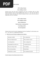 PREsENT CONTINUOUS TENSE Level 1