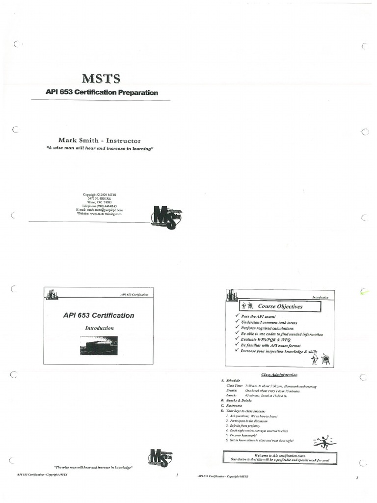 API 653 Certification Preparation PDF