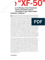 50 Ways To Enhance Cross-Functional Effectiveness and Deliver Speed, "Service Excellence" and "Value-Added Customer Solutions'"