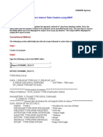 Dynamic internal table creation