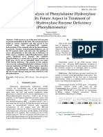 Phylogenetic Analysis of Phenylalanine Hydroxylase Enzyme and Its Future Aspect in Treatment of Phenylalanine Hydroxylase Enzyme Deficiency (Phenylketonuria)