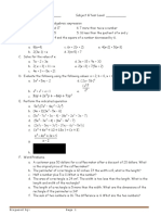 Math Sample Exam