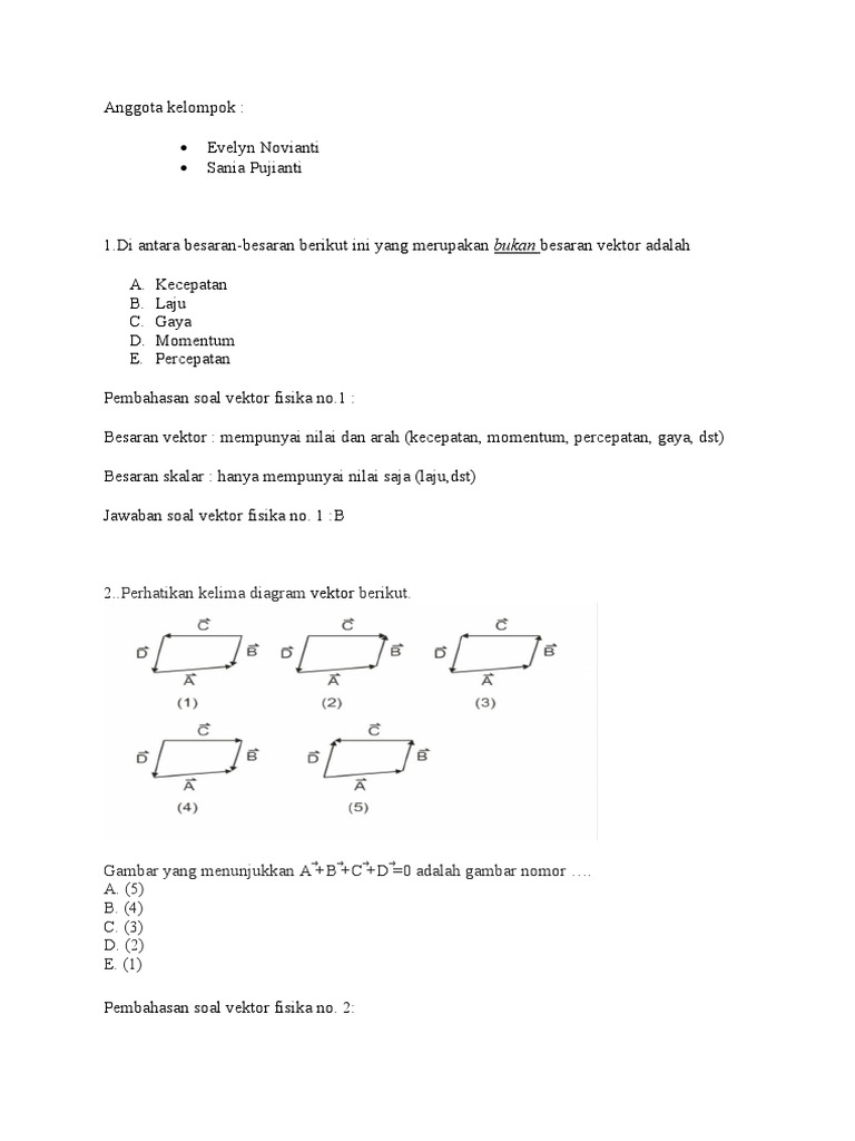 Contoh Soal Fisika Kelas 10