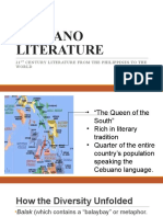 Cebuano Literature: 21 Century Literature From The Philippines To The World