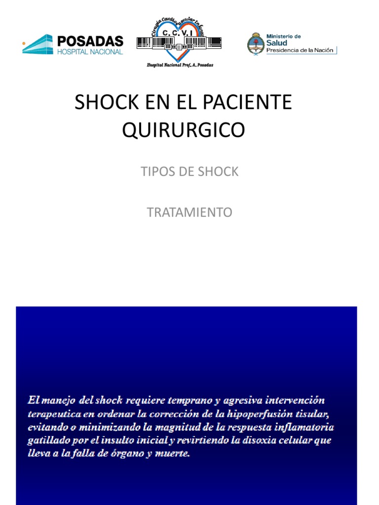 Tipos y Tratamiento del Shock Quirúrgico | PDF | Corazón | Fisiología