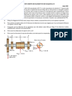 Examen Diseño de Elementos de Máquinas - Segunda Unidad