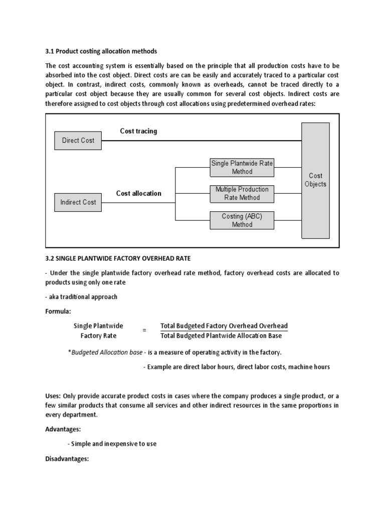 Cost Allocation and Activity Based Costing | PDF | Production And ...