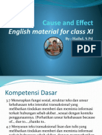 Cause and Effect: English Material For Class XI