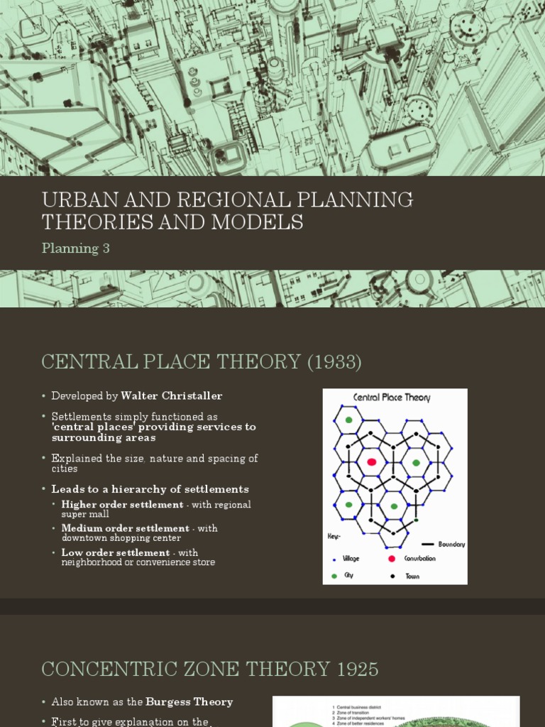 Urban Planning Theories and Models | PDF | Economies | Business