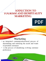 Introduction To Tourism and Hospitality Marketing