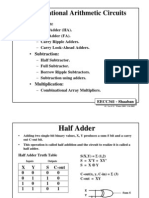 Combinational Arithmetic Circuits: - Addition