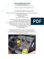 Allans Vehicle Services: How To Check The Mazda Bongo Automatic Transmission Fluid Level