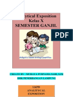 Analytical Exposition Kelas X Semester Ganjil