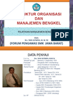 Struktur Organisasi Dan Manajemen Bengkel 2013