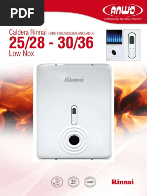 Tiro Forzado Rinnai RB 3036 Lnox | PDF